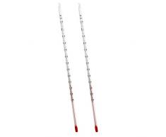 Lantelme 2 Stück Tee Thermometer Set Glas 24 cm Lang Teethermometer Temperaturbereich bis 110 °C 4957