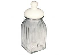 RAYHER 56536000 Vorratsglas mit Keramikdeckel, 10,3 x 10,3 x 25 cm