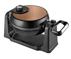 Kalorik Wendbares Edelstahl-Waffeleisen, 1000 W, Runde Backplatten, Kupfer/Chrom, TKG WM 1050 CO