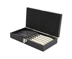 Scorpio La Plata Steakbesteck - 6 Stück Steakmesser 22,8 cm Elfenbein