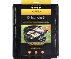 Grillschale 28x35x4cm | Wiederverwendbare Auflaufform für Elektrogrill, Camping Grill & Holzkohlegrills mit Antihaftbeschichtung | Grill Zubehör