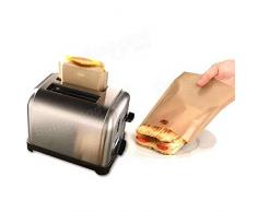 mark8shop wiederverwendbar Toaster Bag Sandwich Bags antihaftbeschichtet Brot Tasche Toast Heizung Speisen Staubbeutel