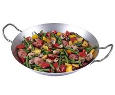 chg SET 690AMAZ-67 Eisenpfanne geschützt, Durchmesser = 32 cm mit 2 Griffen, Eisen, silber, 32 x 32 x 4.5 cm