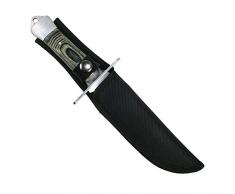 G8DS® Jagdmesser Outdoormesser Pakkawood Hunter 10,5 inkl. Etui und Gürtelhalter