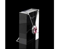 Depruies Schöne acryl schmuck Display Halskette Stehen Premium Grade klar acryl Halskette Halter blöcke klar modernes Design Premium Grade Fotografie ausstellungsgeschäft messe