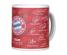 FC Bayern München Tasse Unterschriften Kaffeetasse Porzellanbecher