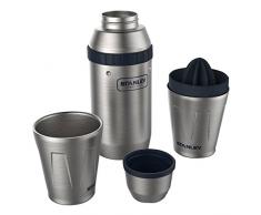 Stanley Adventure Happy Hour System, Cocktail- und Bar-Set inkl. 2 Becher (à 200 ml), 0, 6 Liter Shaker, 18/8 Edelstahl, mit integrierter Zitruspresse und Eiswürfel-Behälter