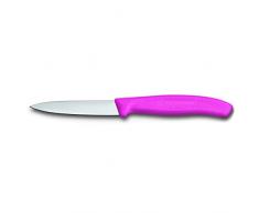 Victorinox Küchenmesser für Gemüse (8cm Klinge, Rutschfester Griff, Mittelspitz, Edelstahl, Spülmaschinengeeignet), Rosa