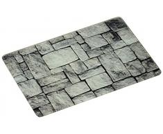 Glas Schneideplatte, Motiv Stein, Küchen Schneidebrett, in 3 Größen, Servierbrett, Servierplatte (mittel 30x20cm)
