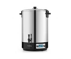 Klarstein KonfiStar 40 Digital Einkochautomat Einkochtopf Einkocher Heißgetränkespender, 40 Liter, 2500 Watt, 30-100 °C, Timer, Warmhalte-Funktion, Deckel mit Verschluss, Edelstahl poliert