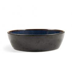 BITZ Suppenschale, Suppenschüssel aus Steingut, 18 cm im Durchmesser, schwarz/dunkelblau