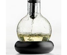 LJP Rotwein Karaffe Mit Eiche Stopper Und Stahlkaraffe Reinigung Bälle Karaffe Zubehör