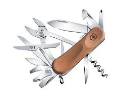 Victorinox Holz Taschenmesser Evolution Wood S557 (19 Funktionen, Feststellklinge, Ergonomisch)