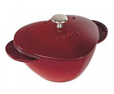 STAUB Kokotte, Herzform, Gusseisen, 1,75 l, Kirschrot