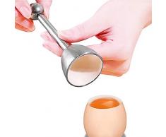 Eieröffner Eierschalen-Sollbruchstellen-Verursacher Egg Cutter Topper Egg Cracke Kreative Küche Dining Egg Scissors Klopfer Edelstahl Gekochte Küchenhelfer Egg Shell Remover für Küchen-Kochwerkzeug