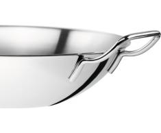 ZWILLING Wok, Inkl. Glasdeckel und herausnehmbarer Gittereinsatz, Induktionsgeeignet, Ø 32 cm, Edelstahl, Plus