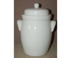 Gärtopf, Rumtopf 5 Ltr. Steinzeug creme ohne Schrift