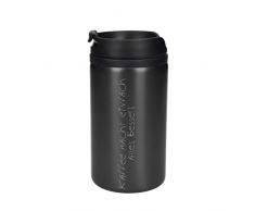 Uakeii Coffee to Go Becher Thermo „Venice“ Personalisierter Edelstahl Kaffeebecher mit Namen 0,25 Liter Praktischer Isolierbecher mit Wunschgravur | Perfekt für Kaffeemaschinen (Grau)