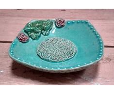 Knoblauch- Reibe, Ingwer, Muskat ReibeFroschmit Rosen