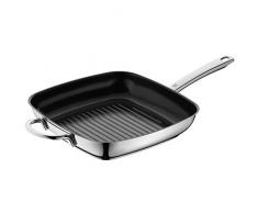 WMF Durado Grillpfanne 28x28 cm, Cromargan Edelstahl beschichtet, Keramikbeschichtung, Induktion, backofenfest, PFOA-frei