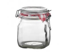 axentia Bormioli Rocco Fido Behälter Vase, Hermetischer Verschluss 0.75 Liter, Glas, Transparent, 1 Stück