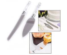 OFKPO 2 Stücke Edelstahl Tortenheber Set,Tortenmesser und Kuchenschaufel