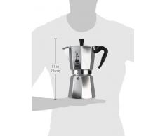 Bialetti Moka Express Espressokocher, Aluminium, Silber, 12 Tassen