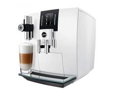 Jura J6 Espressomaschine, Weiß, 2,1 l, 16 Tassen, vollautomatisch, Espressomaschine, 2,1 l, integrierte Mühle, 1450 W, Weiß