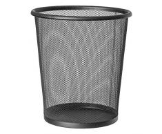 Artmoon Mesh | 699768 | Papierkorb Mesh, Mülleimer Schwarz Büro | Stahl, Schwarz | 12 L Kapazität | Ã˜26.5x29.5 cm
