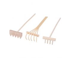 SUPVOX 3 Stücke Mini Meditation Zubehör Rake Set für Zen Garten Sand Tablett DIY Tabletop Dekoration Feng Shui Decor für Home Office