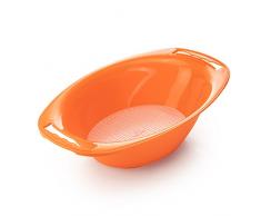 Börner Auffangschale für V5 Powerline Gemüsehobel in orange - mit Abtropfsieb