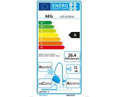 AEG LX7-2-CR-A Staubsauger ohne Beutel (Ideal für Haustierbesitzer, Inkl. Zusatzdüsen und Spezialdüsen-Set für Tierhaare, 750 W, 9 m Aktionsradius, 1,4l Staubbehälter, waschbarer Hygiene Filter) rot