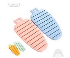 Gemüseschrubber Bürsten, 2 Waschbürsten mit weichen Borsten, Kartoffelbürsten, für Obst und Gemüse