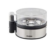 ALASKA Eierkocher EB 2010 S | 1-7 Eier | Edelstahl | 410 Watt | mit Eipicker und Messbecher | Überhitzungsschutz | Betriebskontrollanzeige | Akustiksignal | Kabelaufwicklung | Temperaturkontrolle