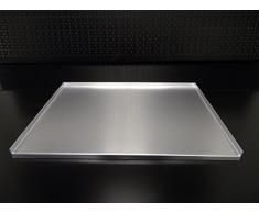 2x Thekenblech 40 x 30 x 1 cm (1 Kante nach unten) Kuchenblech Aluminium Ausstellblech Verkaufsblech