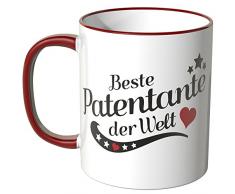 JUNIWORDS Tasse + Mousepad im Set - ideal als Geschenk - Beste Patentante der Welt