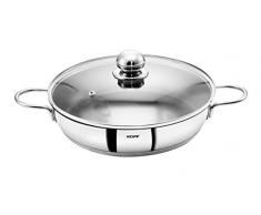 Kopf Servierpfanne Josie (Edelstahl, 28 cm, Teflonbeschichtung, inkl. Glasdeckel, Induktion)