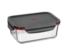 Silit Storio Vorratsdose 21 x 14 cm, Glas, Vorratsglas, luftdichter Aroma-Deckel, Frischhaltedose zum Vorbereiten, Aufbewahren und Servieren