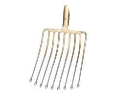 Kartoffelgabel 9 Zinken mit Federdülle, ohne Stiel