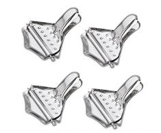 WCIC 4 Stück Zitronenpresse, Saft Zitruspressen Edelstahl Hand Lemon Zange Fruit Manuelle Saftpresse drücken