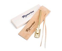 RAZORINE PREMIUM Handrasierer, freistehend, für Standardklingen, Doppeldraht, (DE) Messing