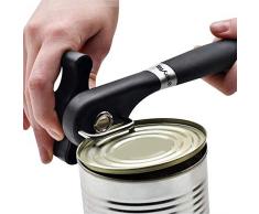 iheyfill Sicherheits dosenöffner,Edelstahl,Ergonomisches Rutschfestes Design mit glattem Rand,Schneidet ohne scharfe Kanten,Deckel kann Wieder aufgelegt Werden