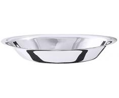 Brotschale, oval, aus Edelstahl 18/10, schwere Qualität / 30,5 x 16,5 x 5 cm | ERK