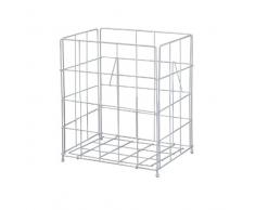 AIR-WOLF Abfallkorb 30 Liter, Stahl weiß, Serie Lambda