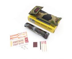 Survival Outdoor Messer Tarnfarben Klappmesser mit Säge, Kompass, Messertasche & Kit SM11