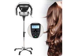 Bodenständer Haartrockner, Stehend Professionelle Friseursalon Einstellbare Timer Temperatur Trockner mit Rollfuß Salon Räder für Friseursalon Beauty Home Use