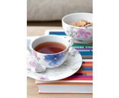 Villeroy & Boch Mariefleur Gris Basic Tasse, 390 ml, HÃ¶he: 7 cm, Premium Porzellan, WeiÃ/Bunt