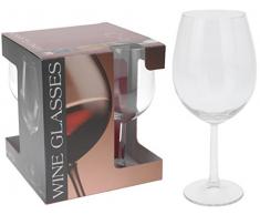Meisterhome 4-TLG Weingläser Rotweingläser Rotwein Weinkelche Glas 580 ml.
