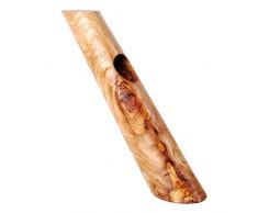 Wein - Flaschenhalter, Olivenholz-Flaschenständer Weinständer rund massiv freistehend