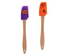 UPKOCH Silikon Halloween Kuchen Schaber Teig Schaber Mehrzweck Küchenschaber Schneider für Pizzateig Gebäck Kuchen Halloween Backzubehör